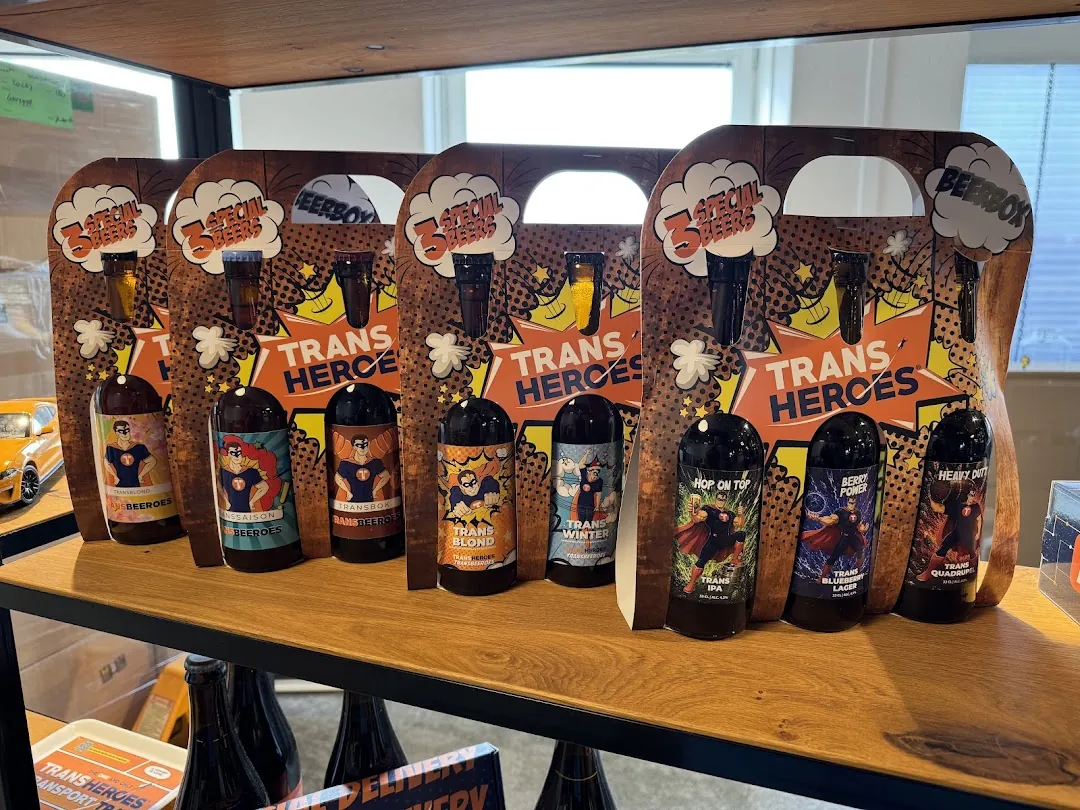 Bierpakketten met eigen etiket voor de kerstpakketten van TransHeroes