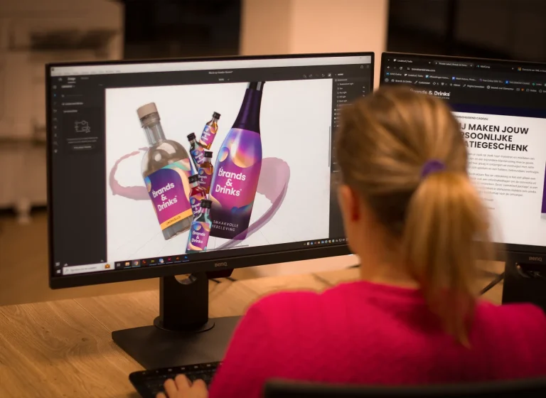 Medewerkster Brands & Drinks Ontwikkelt een 3D Mockup